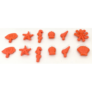 coral friends accessories marine life 12 in bag multipack