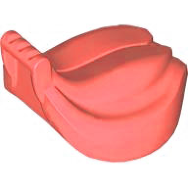 coral duplo bananas - ridged handle round bottom tube