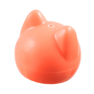 coral brick round 1 x 1 ball with cat ears