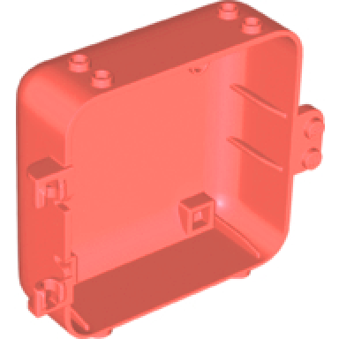coral container box 3 x 8 x 6 2 3 half back