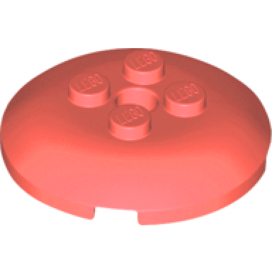 coral brick round 4 x 4 x 2 3 dome top with hole