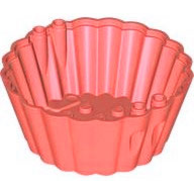 coral container cupcake muffin cup 8 x 8 x 3