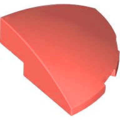 coral slope curved 3 x 3 corner round