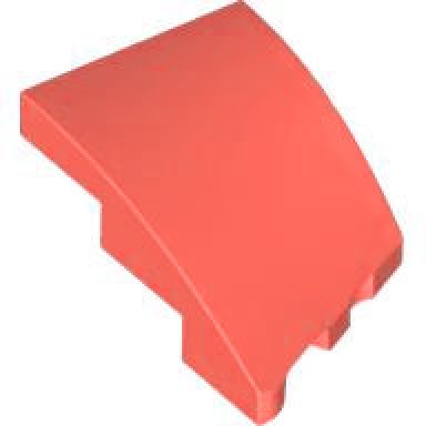 coral wedge 3 x 2 left no studs