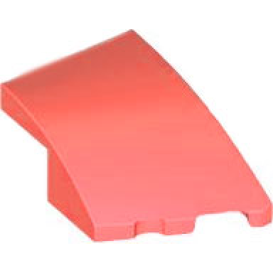 coral wedge 3 x 2 right no studs