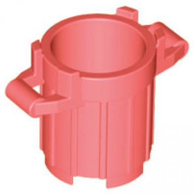 coral container trash can with 4 cover holders