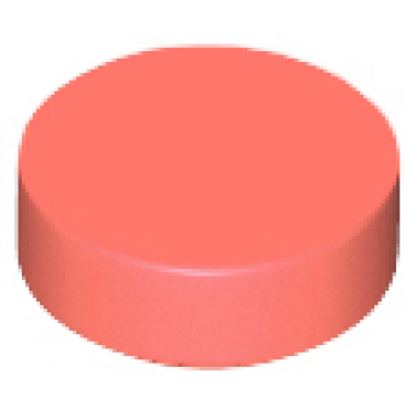 coral tile round 1 x 1