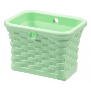 light green scala utensil wicker basket