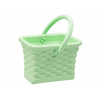 light green scala utensil wicker basket with same color handle 33081 33082