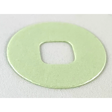 light green clikits icon accent foam paper circle 2 5 8 x 2 5 8 with pearlescent surface