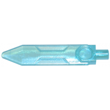 satin trans-light blue minifigure weapon sword blade with bar