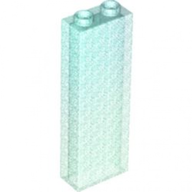 satin trans-light blue brick 1 x 2 x 5