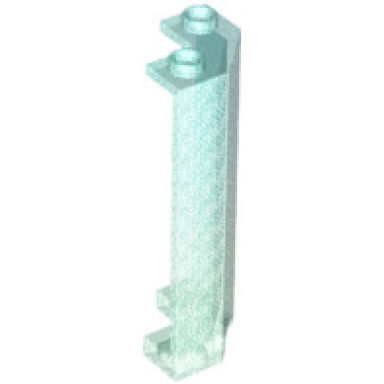 satin trans-light blue panel 2 x 2 x 5 corner wall
