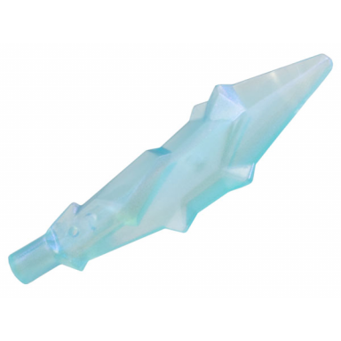 satin trans-light blue minifigure weapon sword blade with bar crystal shard