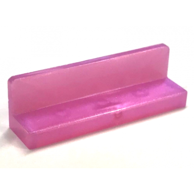satin trans-dark pink panel 1 x 4 x 1
