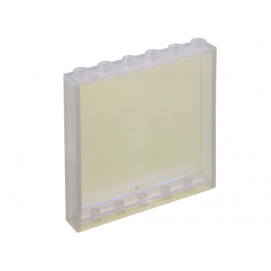 satin trans-clear panel 1 x 6 x 5