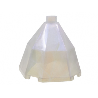 satin trans-clear mini doll skirt long full octagonal diamond dress container bottom