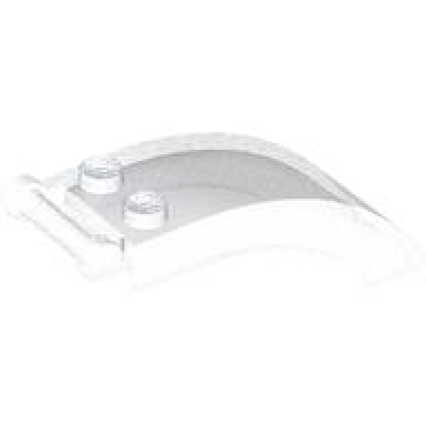 satin trans-clear windscreen 6 x 2 x 2 with bar handle