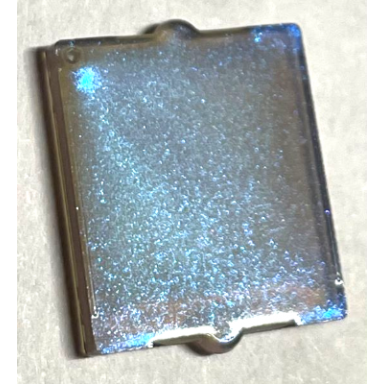 satin trans-brown glass for window 1 x 2 x 2 flat front