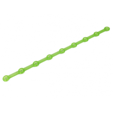 trans-light bright green clikits connector rod 1 x 25 with 9 holes