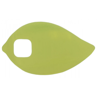 trans-light bright green clikits icon accent plastic leaf 4 1 2 x 2 5 8