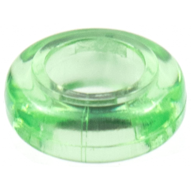 trans-light green clikits bead ring thick small with hole
