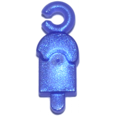 satin trans-purple charm ice pop freezer lollipop lolly pole popsicle stick