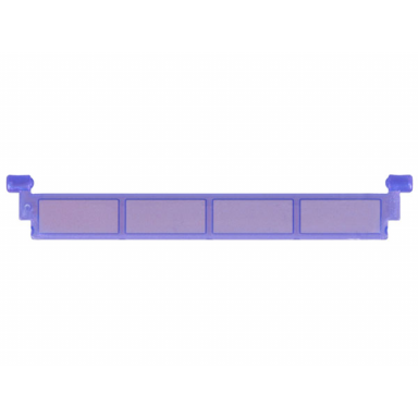 satin trans-purple garage roller door section without handle