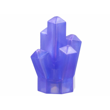 satin trans-purple rock 1 x 1 crystal 5 point