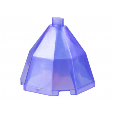 satin trans-purple mini doll skirt long full octagonal diamond dress container bottom