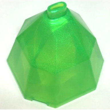 satin trans-bright green mini doll skirt long full octagonal diamond dress container bottom