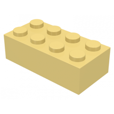 light yellow brick 2 x 4