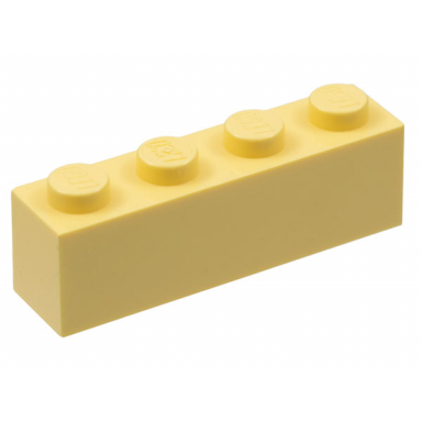 light yellow brick 1 x 4