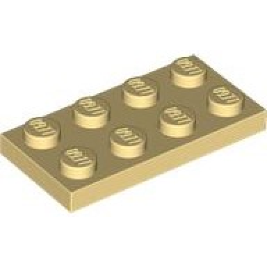light yellow plate 2 x 4