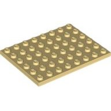 light yellow plate 6 x 8