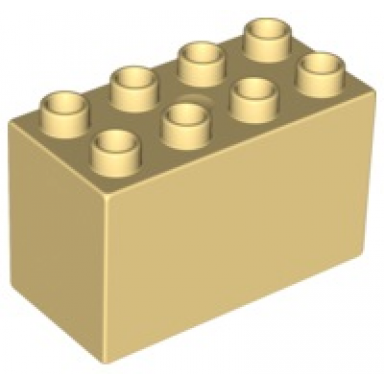 light yellow duplo brick 2 x 4 x 2