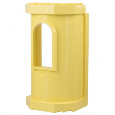 light yellow belville wall tower with window