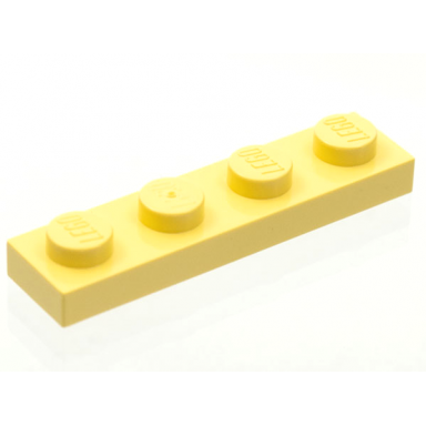 light yellow plate 1 x 4