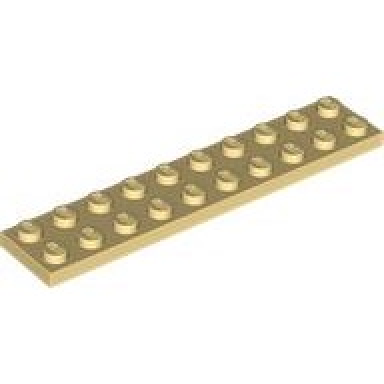 light yellow plate 2 x 10