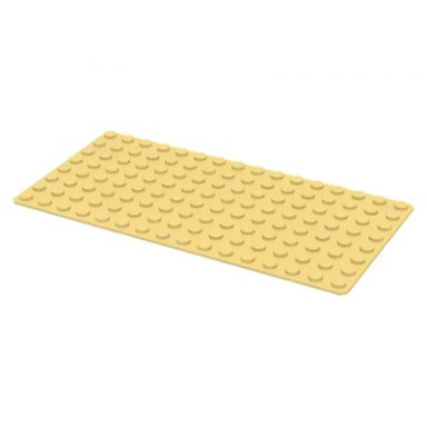 light yellow baseplate 8 x 16