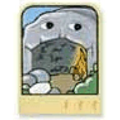 light yellow story builder meet the dinosaurs card with cave and fire pattern