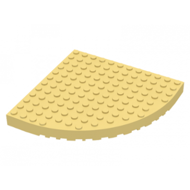 light yellow brick round corner 12 x 12