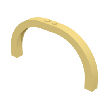 light yellow arch 1 x 12 x 5 curved top