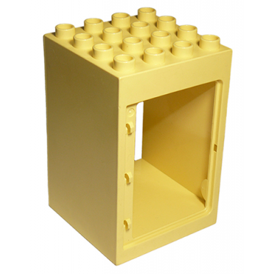light yellow duplo door window frame 4 x 4 x 5