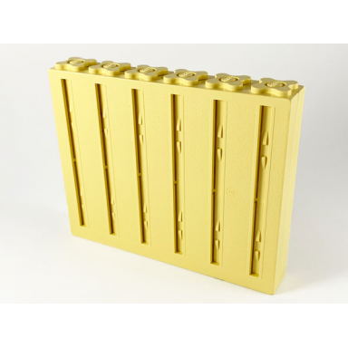 light yellow scala wall vertical grooved 12 x 2 x 8