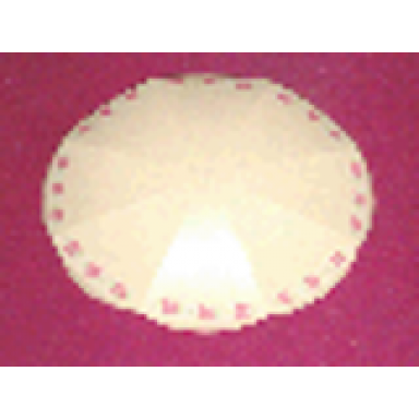 light yellow scala umbrella top - large with salmon flowers pattern stickers - set 3290