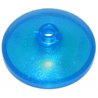 satin trans-dark blue dish 3 x 3 inverted radar