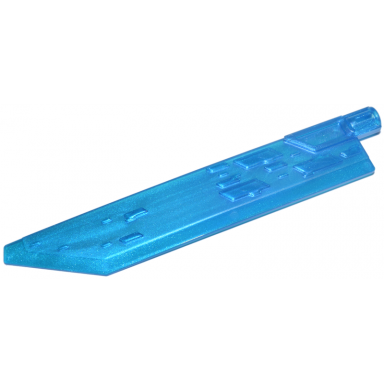 satin trans-dark blue propeller 1 blade 14l with axle hole sword blade