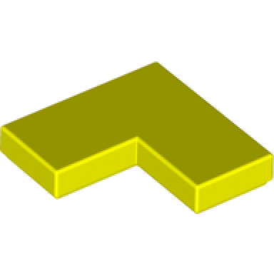 neon yellow tile 2 x 2 corner