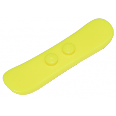 neon yellow minifigure utensil snowboard small